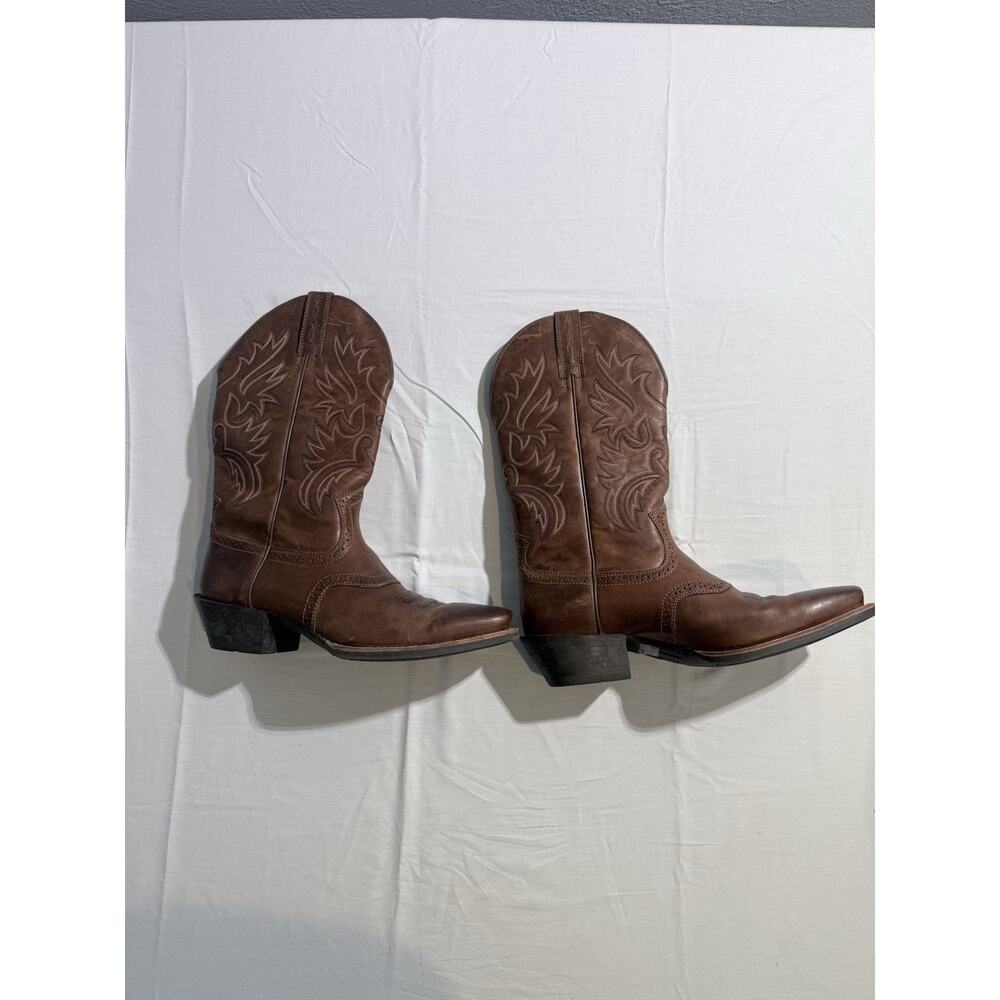 Ariat Legend 35709 Cowboy Boots 11.5 D Brown Leather Square Toe Western